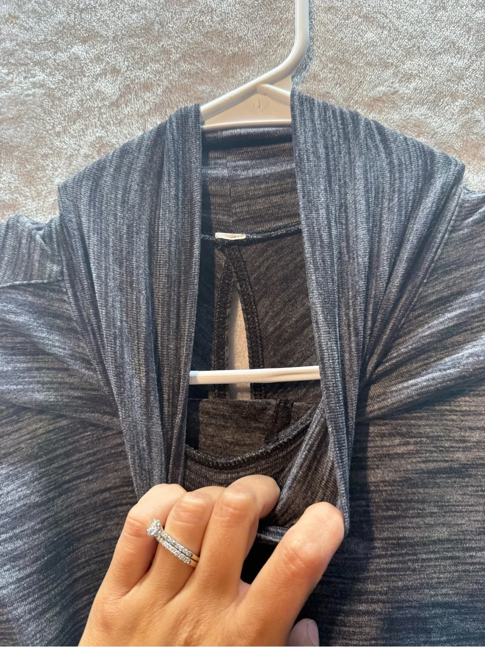 lululemon athletica Women's Gray Marled Turtleneck Sweater